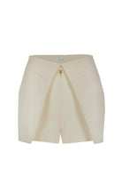 Yelda Alatekin-Leo Ecru Skort-Etek-4-Milagron.com