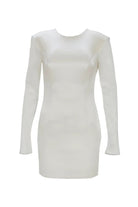 Yelda Alatekin-Lyra White Mini Dress-Elbise-4-Milagron.com