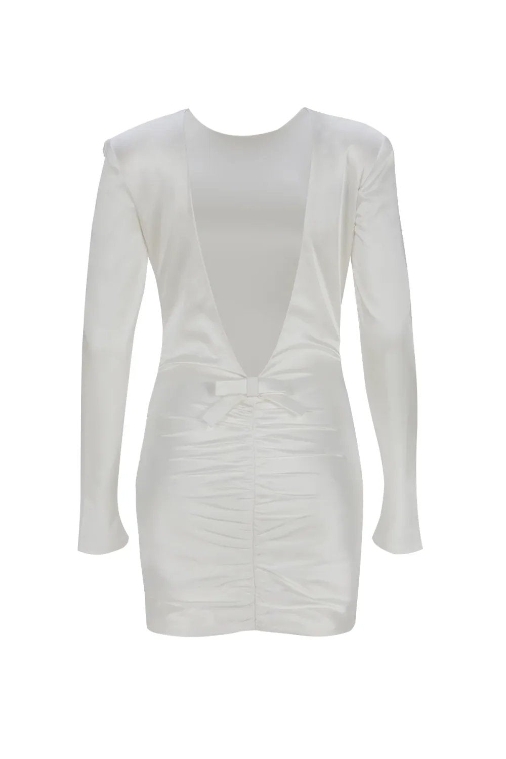 Yelda Alatekin-Lyra White Mini Dress-Elbise-5-Milagron.com