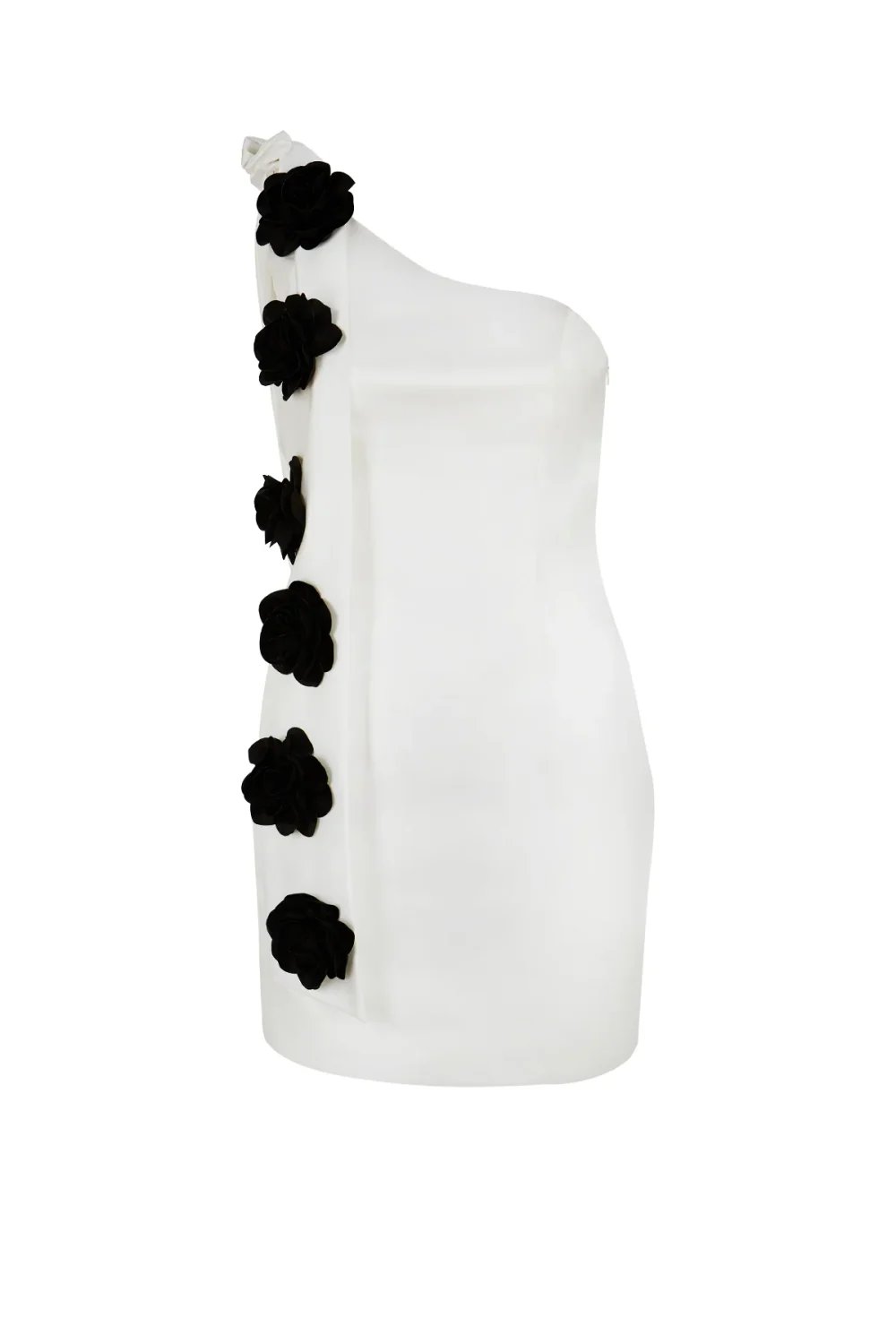 Yelda Alatekin-Mimosa White Mini Dress-Elbise-4-Milagron.com