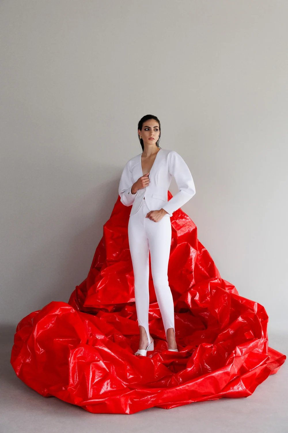 Yelda Alatekin-Pegasus White Pants-Pantolon-1-Milagron.com