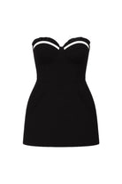 Seraphina Black & White Mini Dress - 1
