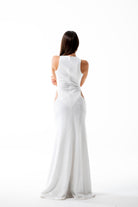 Yelda Alatekin-Siena White Maxi Dress-Elbise-3-Milagron.com