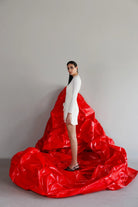 Yelda Alatekin-Ursa Ecru Mini Dress-Elbise-3-Milagron.com