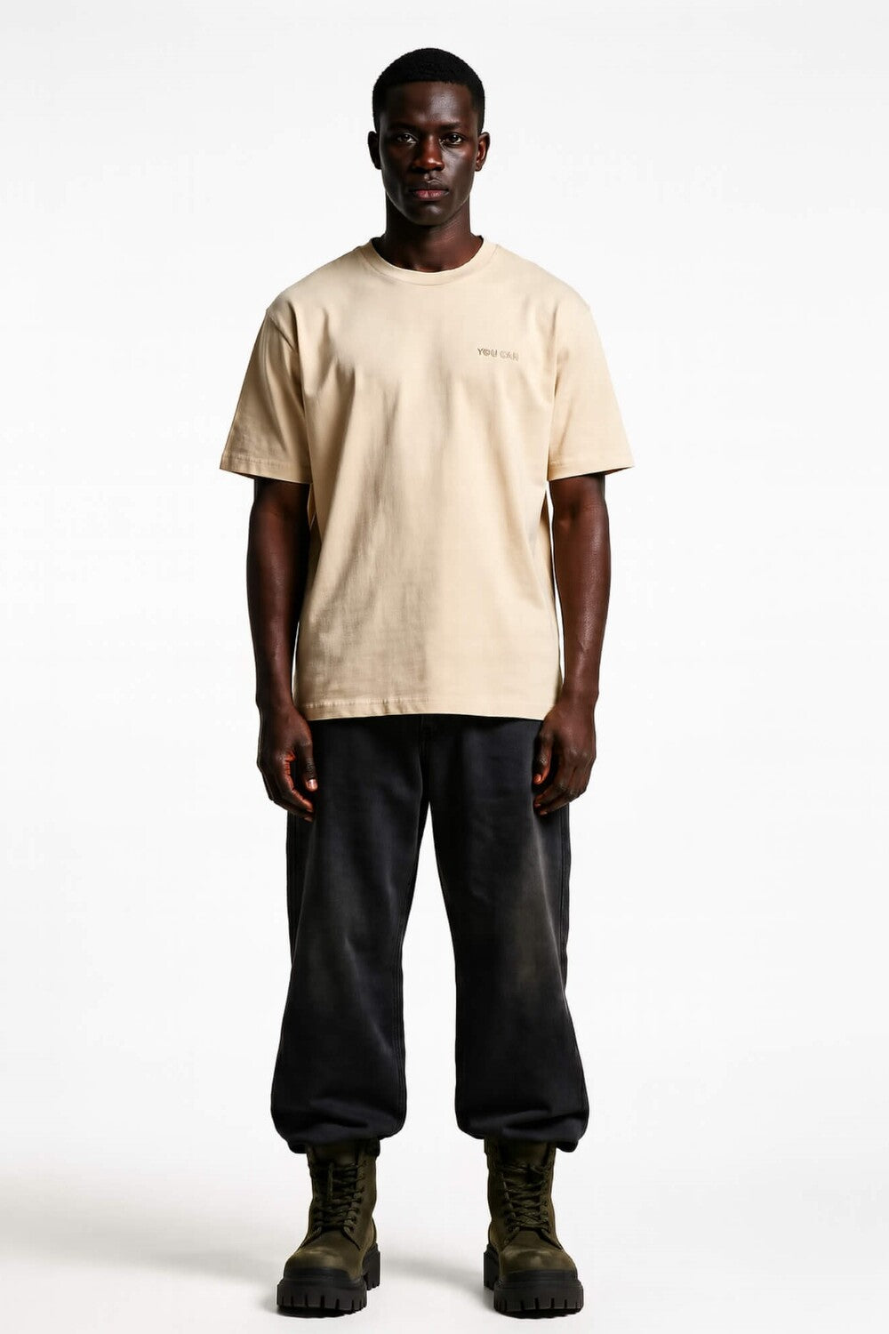 You Can Logo Nakışlı T-shirt - 2