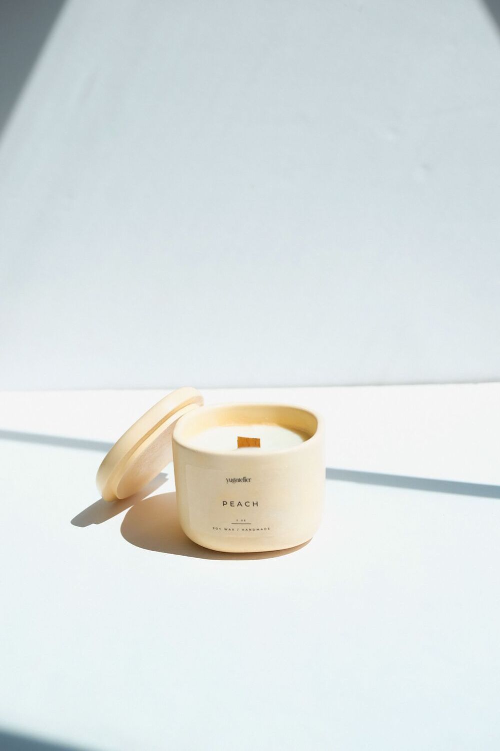 Yugatelier-Şeftali Kokulu Soya Mumu-Mum-3-Milagron.com