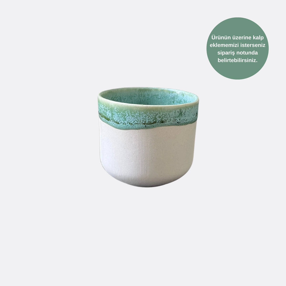 Azure Stoneware Tombul Mug