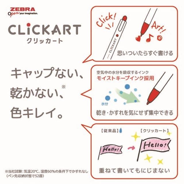 Zebra-Zebra Clickart Limited Edition Yurukawa Festival Balık, Domates, Karides Ve Peynir-Çizim Kalemleri-4-Milagron.com