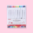 Zebra-Clickart Retractable Sign 12'li Kalem Seti 0.6 Mm St-Kalem Seti-1-Milagron.com