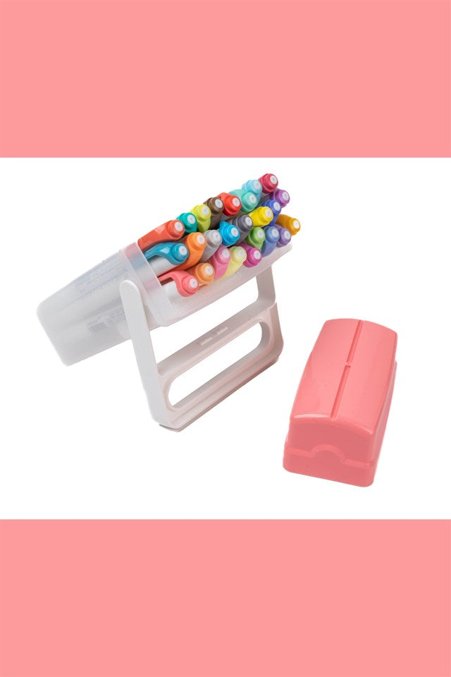Zebra Mildliner Z Box 25'Li Çift Uçlu Fosforlu İŞaretleme Kalemi Plastik Çantalı Set / Wkt7-25C-Zbox