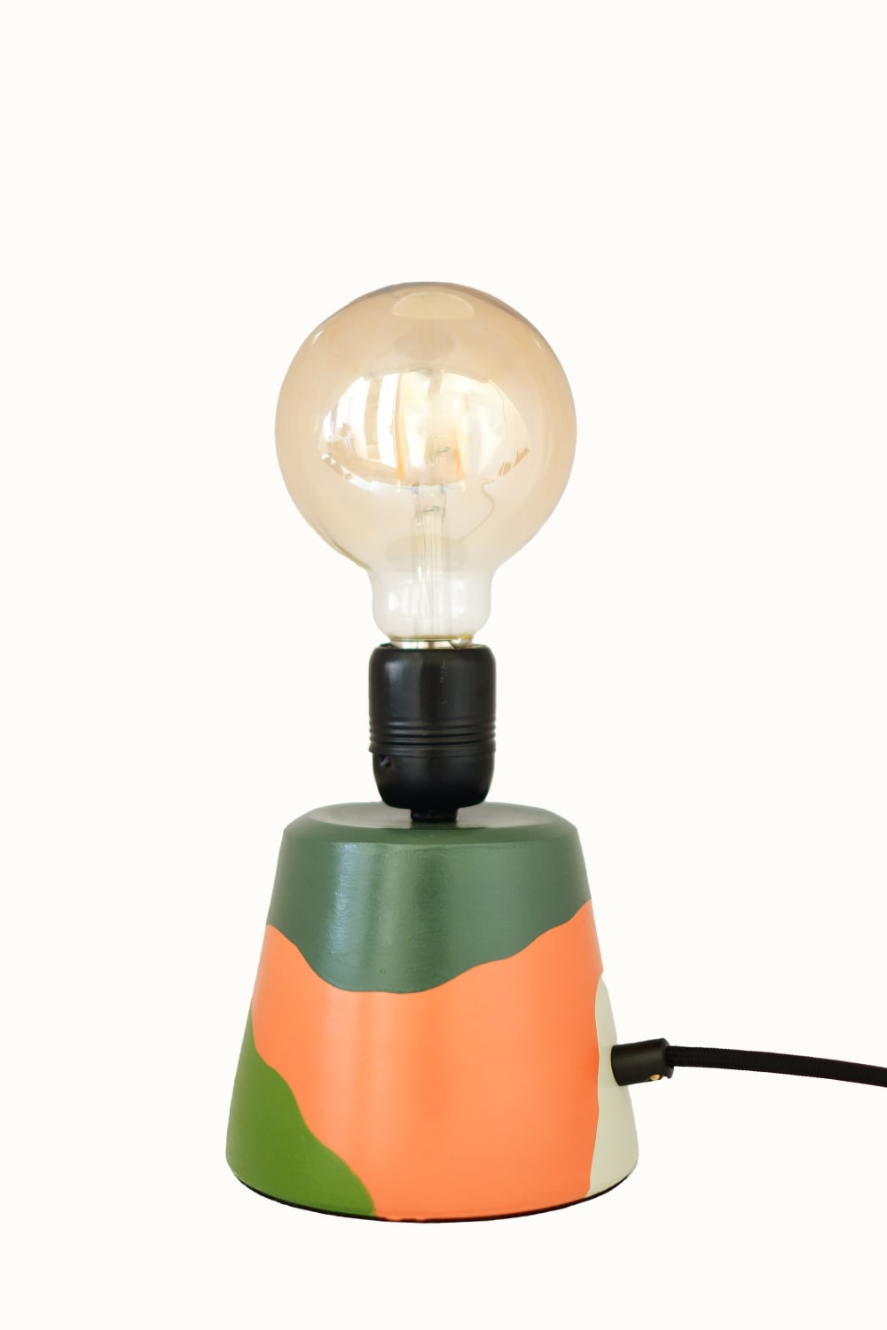 Zef Design-Teikhos - Terracotta Yeşil Dim Edilebilir Masa Lambası-Masa Lambası-1-Milagron.com