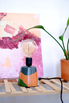 Zef Design-Teikhos - Terracotta Yeşil Dim Edilebilir Masa Lambası-Masa Lambası-2-Milagron.com