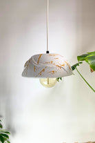 Zef Design-Temnos - Dokulu Turuncu Avize ,Beyaz Kablo-Avize-1-Milagron.com