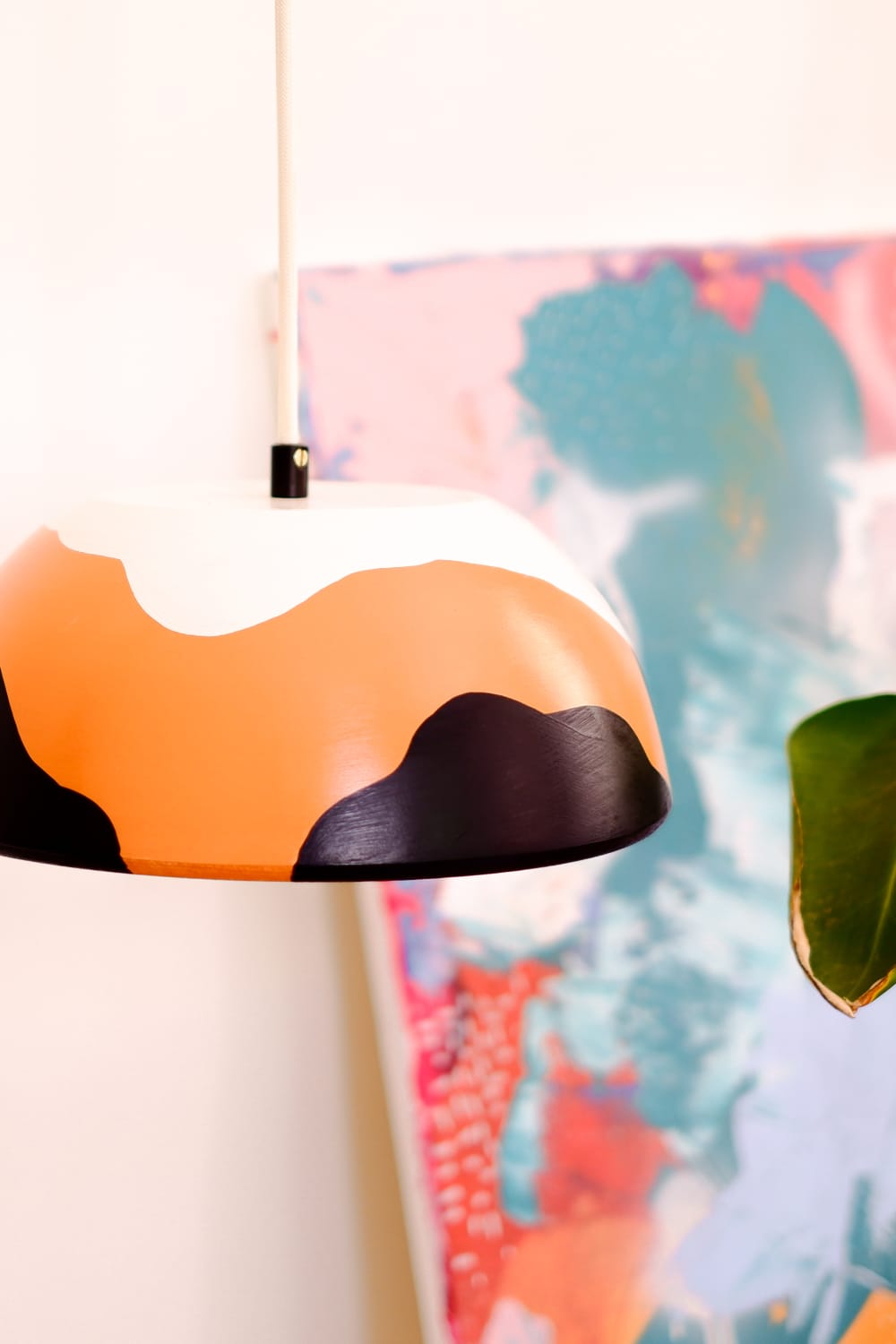 Zef Design-Temnos - Terracotta Siyah Beyaz Avize ,Beyaz Kablo-Avize-2-Milagron.com