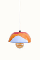 Zef Design-Temnos - Terracotta Vişne Avize , Beyaz Kablo-Avize-1-Milagron.com