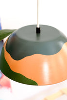 Zef Design-Temnos - Terracotta Yeşil Avize , Beyaz Kablo-Avize-3-Milagron.com