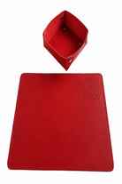 El Yapımı Hakiki Deri Mouse Pad & Masa Düzenleyici Seti - 6