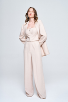 Zeynep Kaya-Kare Yaka Keten Yelek Büstiyer-Büstiyer-1-Milagron.com