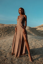 Zhe Dress Ancient Rose - Bohem Maxi Kadın Elbise - 0