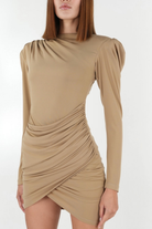 Zhiva-Alyssa Dress In Tortilla-Elbise-4-Milagron.com