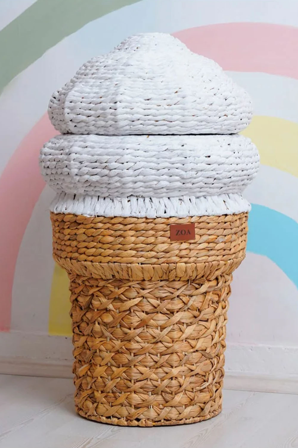 Zoa Collection-Dondurma Rattan Oyuncak Sepeti-Sepet-4-Milagron.com