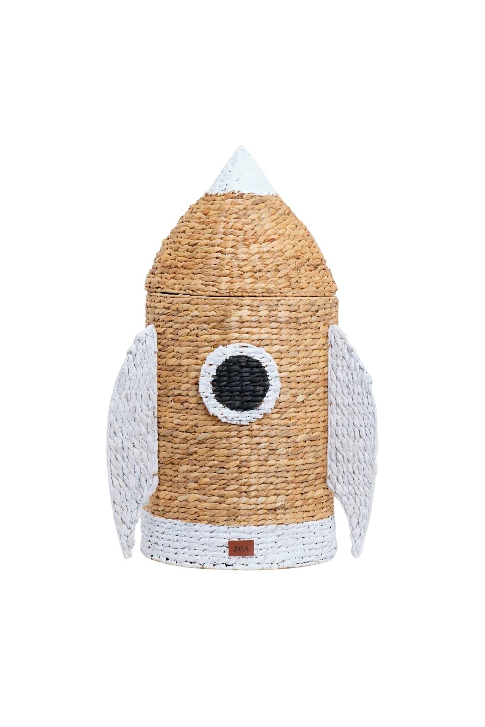 Zoa Collection-Kapaklı Rattan Roket Oyuncak Sepeti-Sepet-1-Milagron.com
