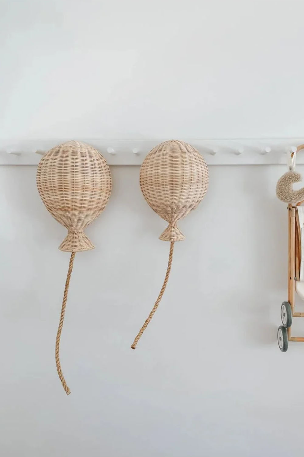 Zoa Collection-Rattan Büyük Boy Balon Duvar Dekoru-Duvar Dekorları-3-Milagron.com