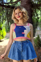 Zone Design Store-El Örgüsü Bluz | Mavili-Bluz-1-Milagron.com