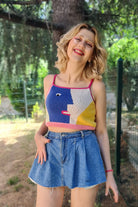 Zone Design Store-El Örgüsü Bluz | Mavili-Bluz-4-Milagron.com