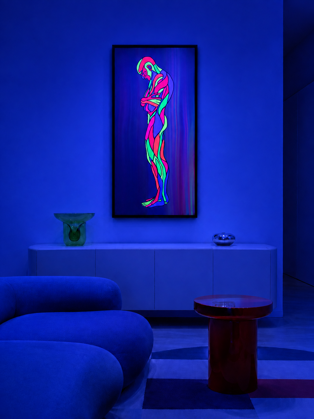 Echoes In The Inner Hold Inox Tablo | 50 × 100 Cm