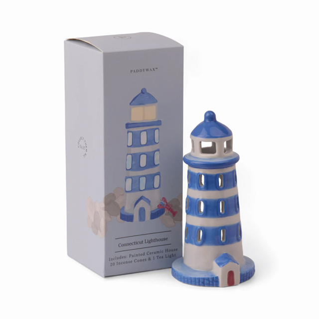 Paddywax House Cone Incense & Tea Light Holder Tütsülük Lighthouse