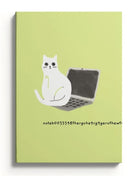Ohh Deer Ken The Cat Tasarımı A5 128 Sayfa Yumuşak Kapak Çizgili Defter Laptop 9494