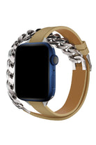 Apple Watch Uyumlu Double Tour Deri Kordon Achrom