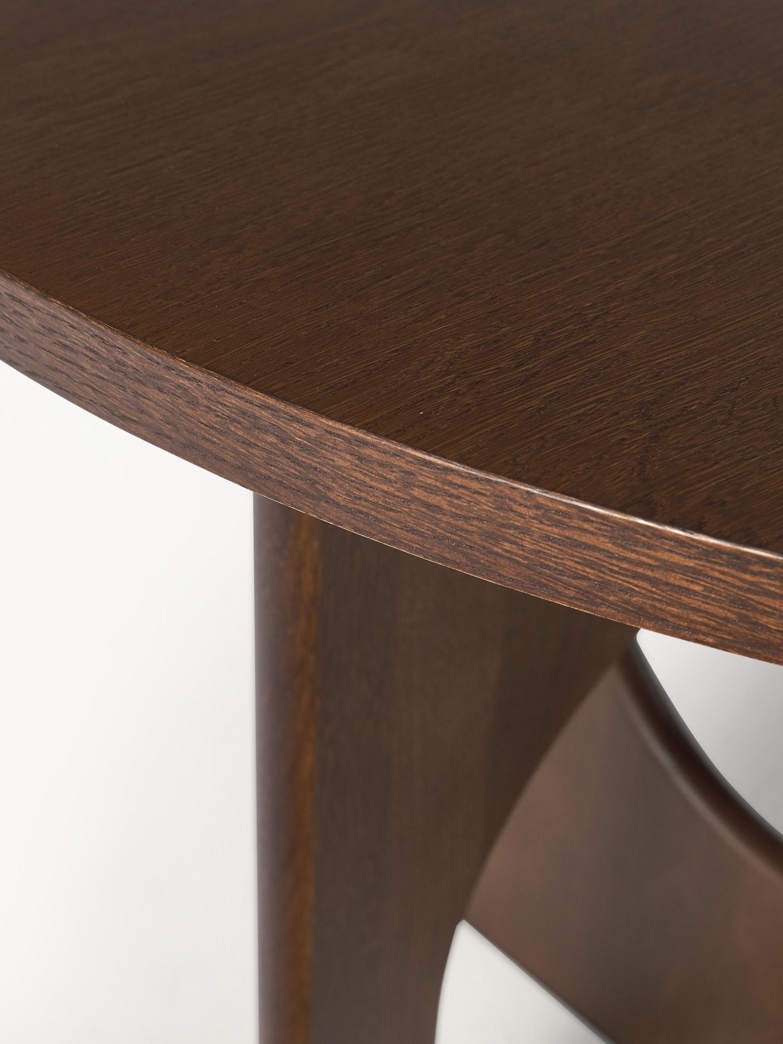 Apollo Oval Yemek Masası 180X90 Cm Koyu Meşe