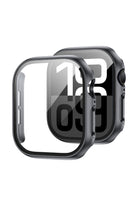 Apple Watch Uyumlu Ekran Koruyucu Koyu Gri Renkli Kasa