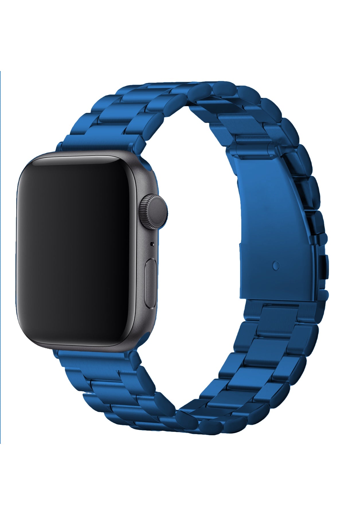 Apple Watch Uyumlu Üç Bakla Çelik Loop Kordon Mavi