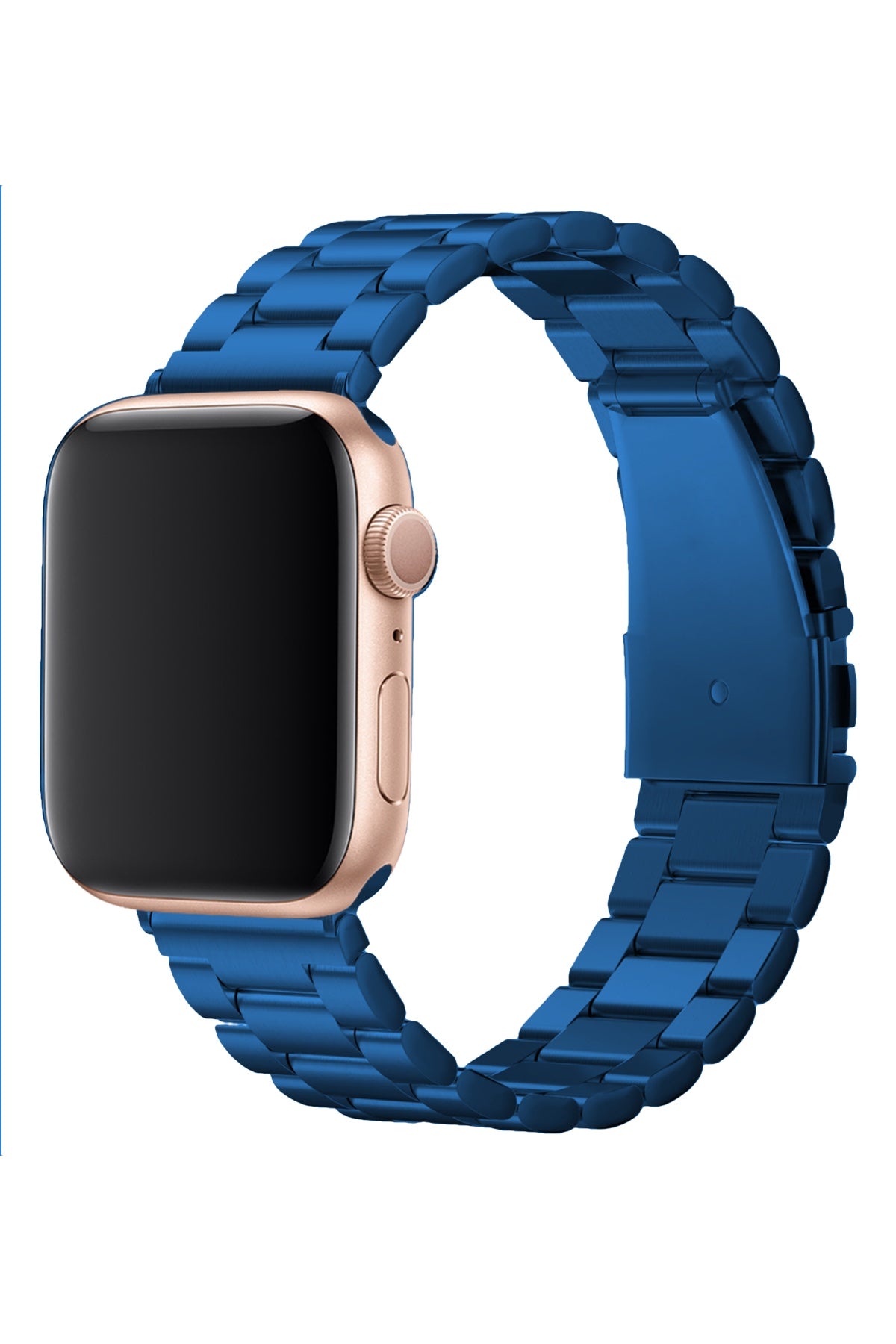 Apple Watch Uyumlu Üç Bakla Çelik Loop Kordon Mavi