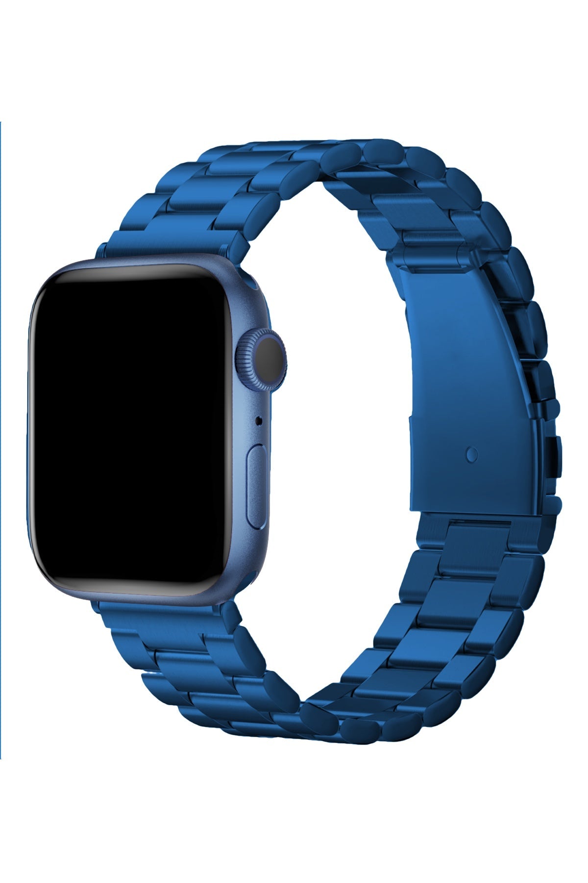 Apple Watch Uyumlu Üç Bakla Çelik Loop Kordon Mavi