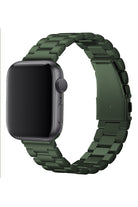 Apple Watch Uyumlu Üç Bakla Çelik Loop Kordon Yeşil
