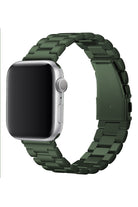Apple Watch Uyumlu Üç Bakla Çelik Loop Kordon Yeşil