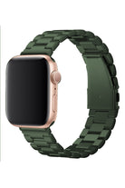 Apple Watch Uyumlu Üç Bakla Çelik Loop Kordon Yeşil