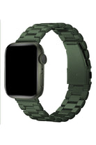 Apple Watch Uyumlu Üç Bakla Çelik Loop Kordon Yeşil