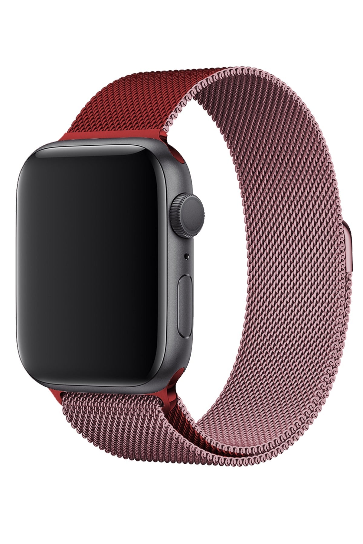 Apple Watch Uyumlu Metal Milano Loop Rose Red