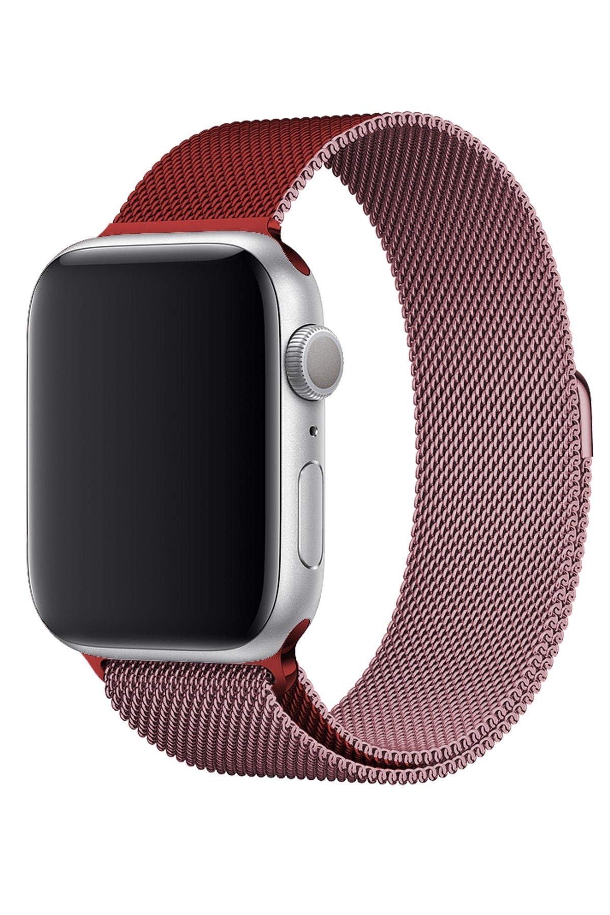 Apple Watch Uyumlu Metal Milano Loop Rose Red