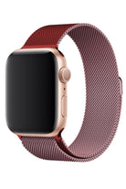 Apple Watch Uyumlu Metal Milano Loop Rose Red