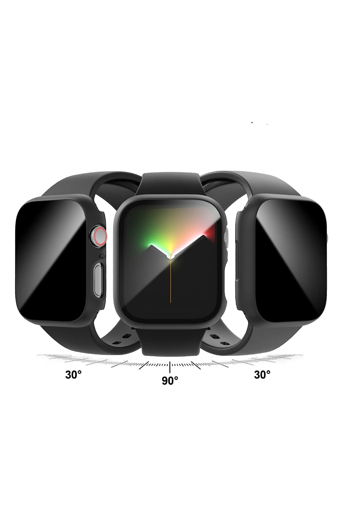 Apple Watch Privacy Hayalet Ekran Koruyucu Kasa Siyah