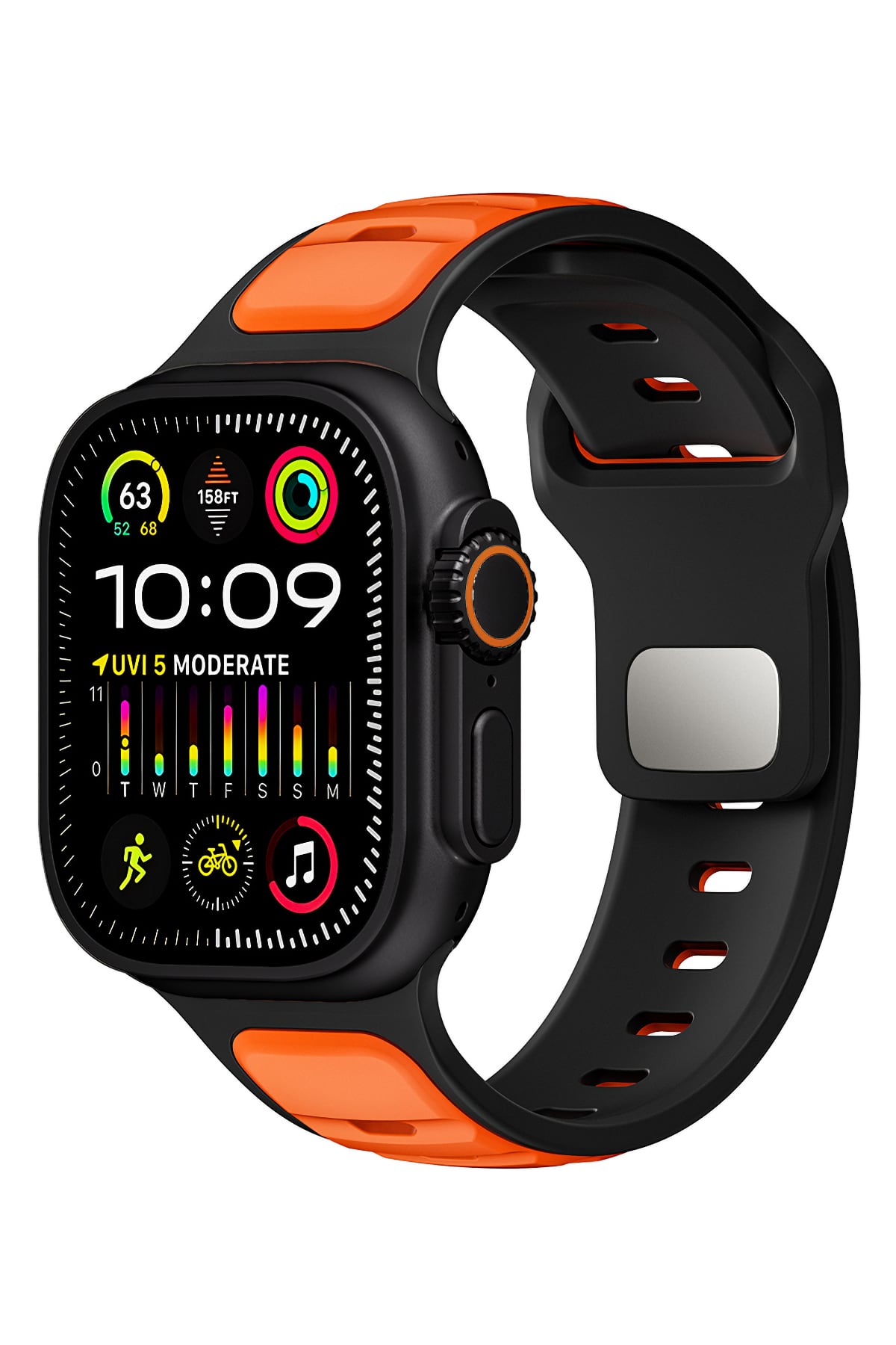 Apple Watch Ultra Uyumlu Dualflex Kordon Blazecore