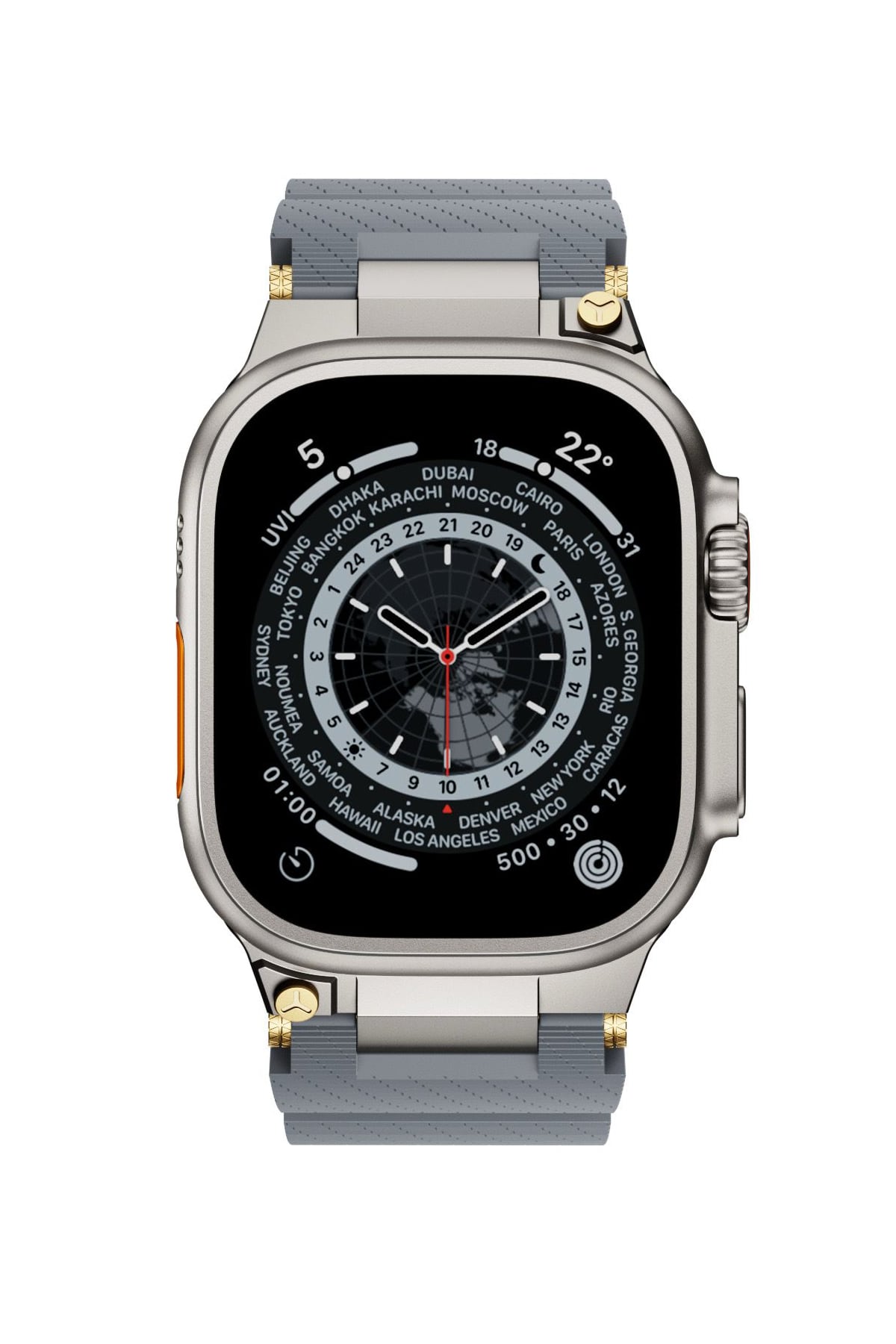Apple Watch Ultra Uyumlu Gripline Kordon Monogrey