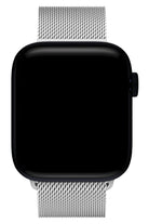 Apple Watch Ultra Uyumlu İNce Örgü Milano Loop Gümüş