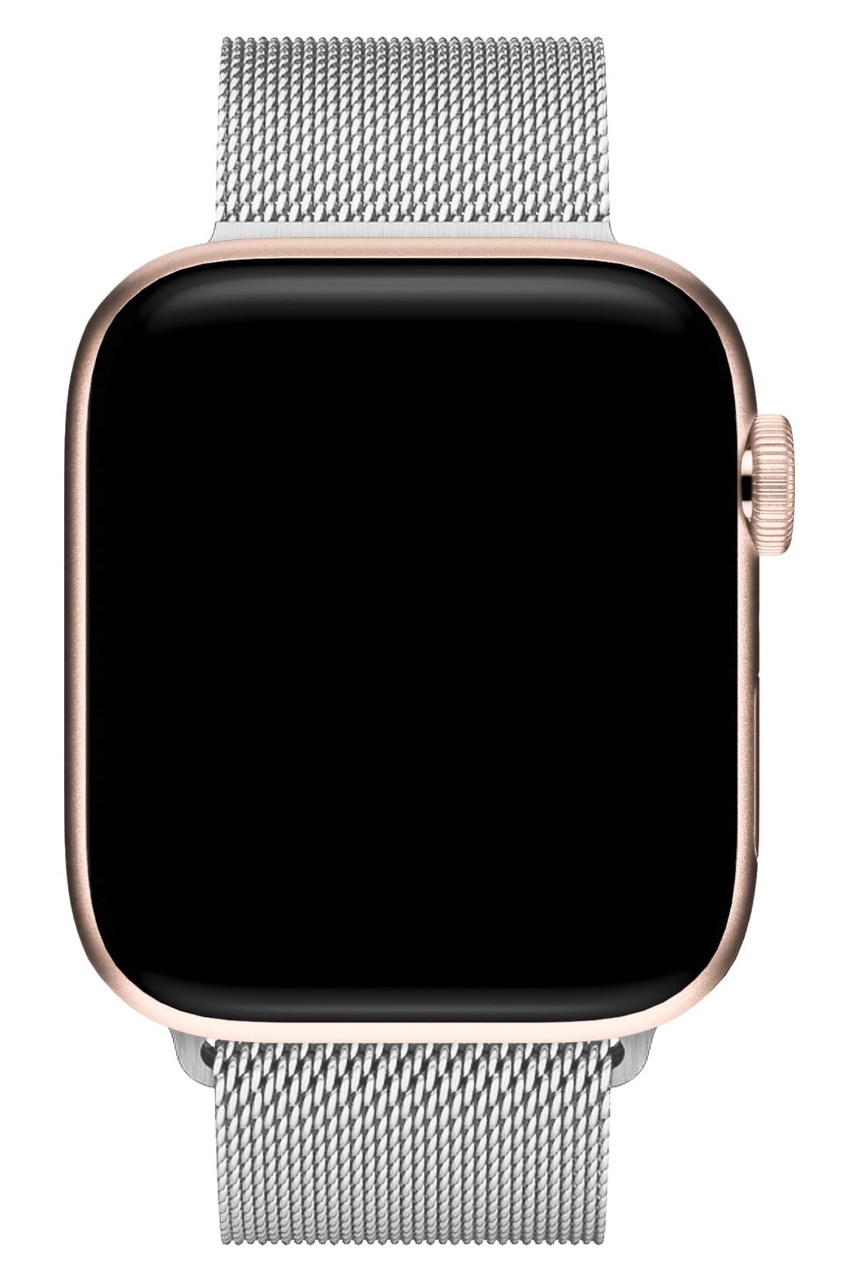 Apple Watch Ultra Uyumlu İNce Örgü Milano Loop Gümüş
